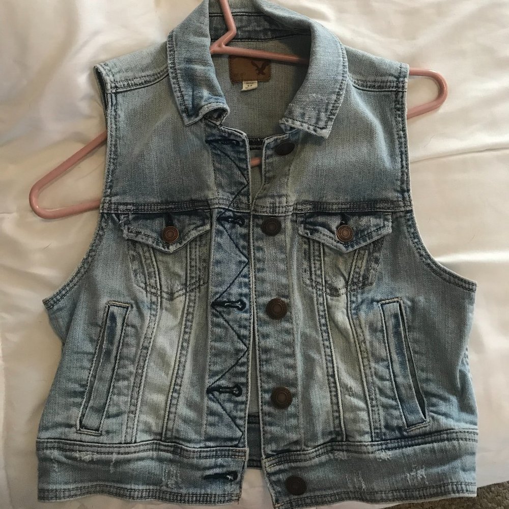 American Eagle Denim Vest
